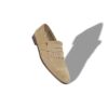 AGASIO Beige Suede Kiltie Loafers