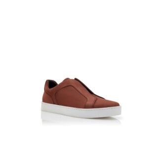AGILIO Brown Calf Leather Sneakers