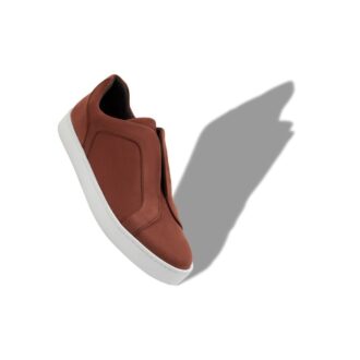 AGILIO Brown Calf Leather Sneakers