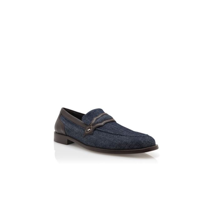 ALAMO Blue Denim Penny Loafers