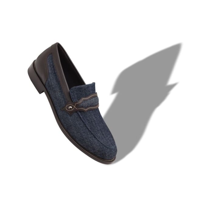 ALAMO Blue Denim Penny Loafers