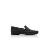ALDER Black Calf Leather Slippers