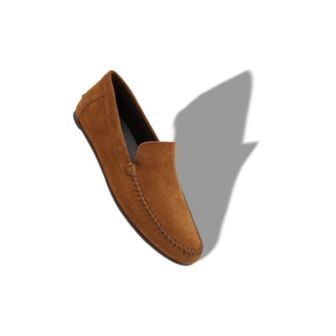 ALDER Brown Suede Slippers