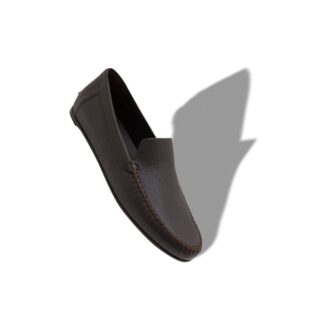 ALDER Dark Brown Calf Leather Slippers