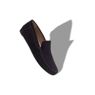 ALDER Navy Blue Suede Slippers