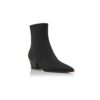 ALIERA Black Nubuck Ankle Boots