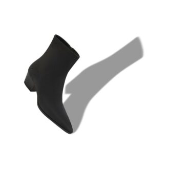 ALIERA Black Nubuck Ankle Boots