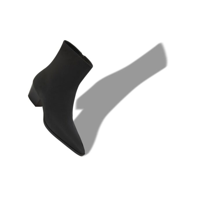 ALIERA Black Nubuck Ankle Boots