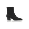 ALIERA Black Nubuck Ankle Boots