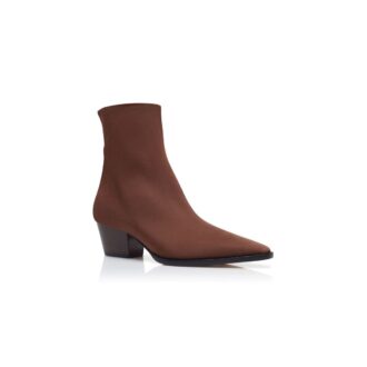 ALIERA Brown Nubuck Ankle Boots