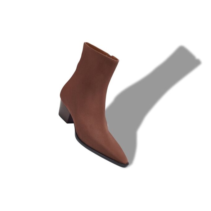 ALIERA Brown Nubuck Ankle Boots