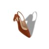 ALLURASAN Brown Suede Slingback Pumps