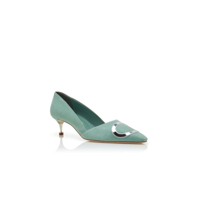 ARI Green Suede Pumps