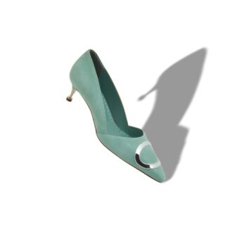 ARI Green Suede Pumps