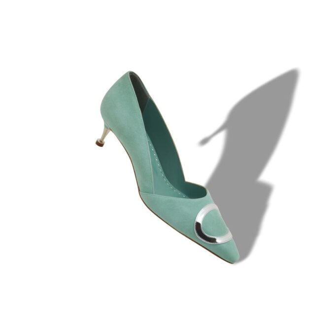 ARI Green Suede Pumps