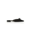 BALLERIMU Black Suede Flat Mules
