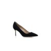 BB 70 Black Suede Pointed Toe Pumps