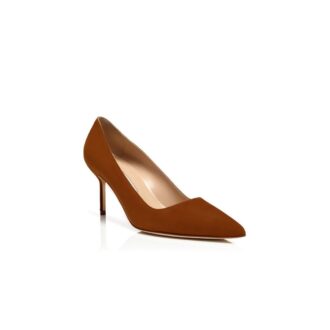 BB 70 Brown Suede Pointed Toe Pumps