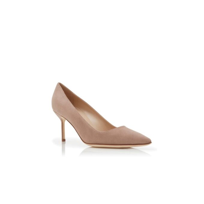 BB 70 Light Beige Suede Pumps