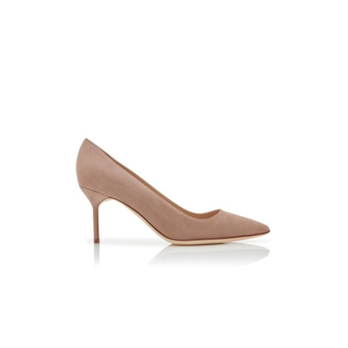 BB 70 Light Beige Suede Pumps