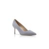 BB 70 Light Grey Suede Pointed Toe Pumps