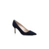 BB 70 Navy Blue Suede Pointed Toe Pumps