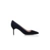 BB 70 Navy Blue Suede Pointed Toe Pumps