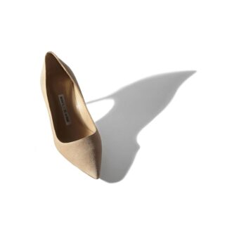 BB 70 Nude Suede Pointed Toe Pumps