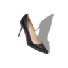 BB Black Nappa Leather Pointed Toe Pumps