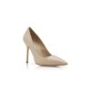 BB CALF Taupe Calf Leather Pointed Toe Pumps