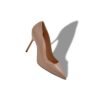 BB PATENT Beige Patent Leather Pointed Toe Pumps