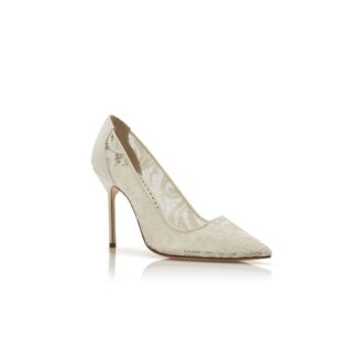 BBLA BRIDE White Lace Pointed Toe Pumps
