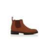 BROMPTON Brown Calf Suede Chelsea Boots