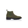 BROMPTON Khaki Suede Ankle Boots