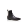 BRUTON Black Calf Leather Ankle Boots