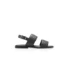 BULGOBIS Black Calf Leather Sandals