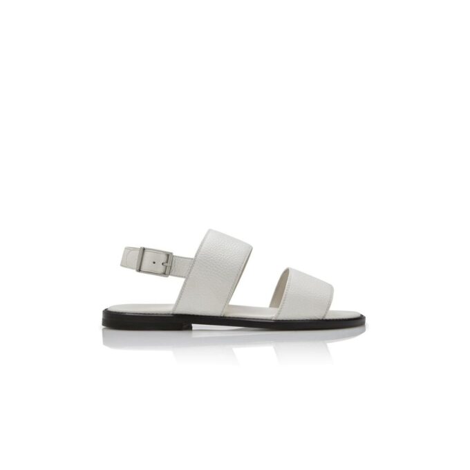 BULGOBIS White Calf Leather Sandals