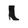 CALASSO Black Suede Mid Calf Boots