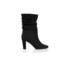 CALASSO Black Suede Mid Calf Boots