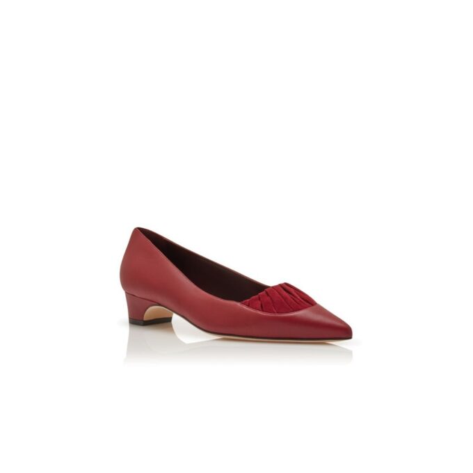 CALZA Red Nappa Leather Pumps