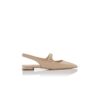 CAMPARIFLATSLI Beige Nappa Leather Slingback Flat Pumps