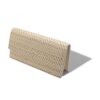 CAPRIPLA Light Beige and Cream Raffia Clutch