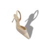 CAPSLI Light Beige Linen Slingback Pumps