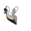 CAROLYNE Black Nappa Leather Slingback Pumps