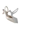 CAROLYNE BRIDE White Satin Slingback Pumps