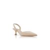 CAROLYNE Light Beige Suede Slingback Pumps
