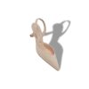 CAROLYNE Light Beige Suede Slingback Pumps