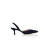 CAROLYNE Navy Blue Suede Slingback Pumps