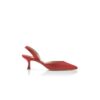 CAROLYNE Red Nappa Leather Slingback Pumps