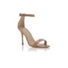 CHAOS Beige Patent Leather Ankle Strap Sandals